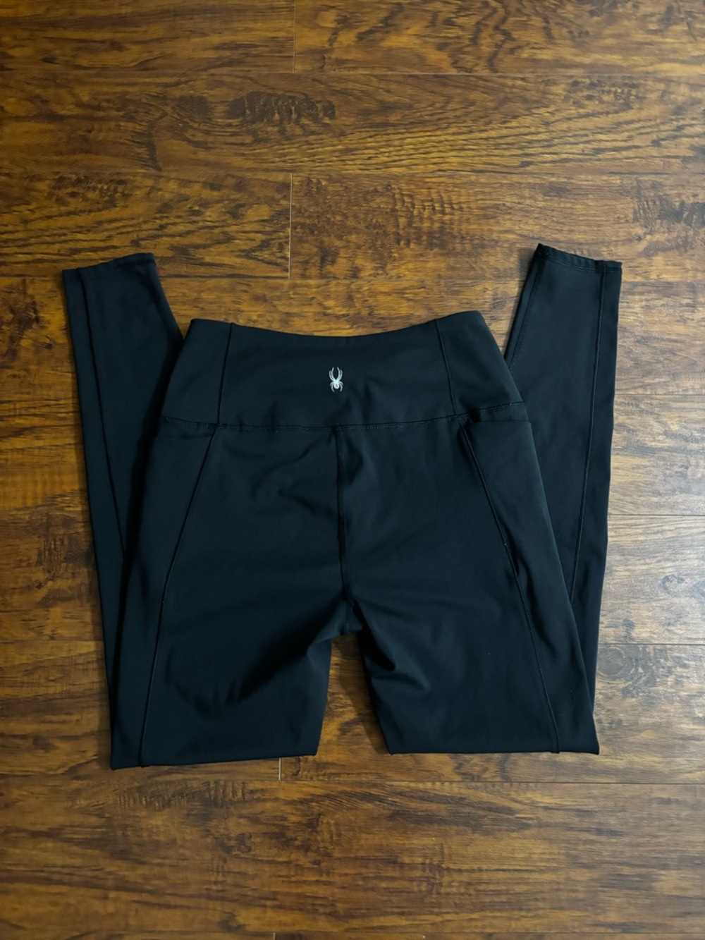 Spyder Active Black Leggings Women’s Small Performance Tights with Side Pockets